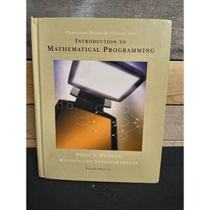Introduction to Mathematical Programming Operations Research Vol. 1 4th Ed.